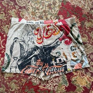 vintage coca cola cotton shorts